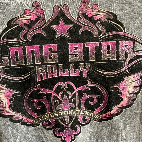 Collectible Tee Shirt Lone Star Motorcycle Rally Galveston Texas - Picture 1 of 5